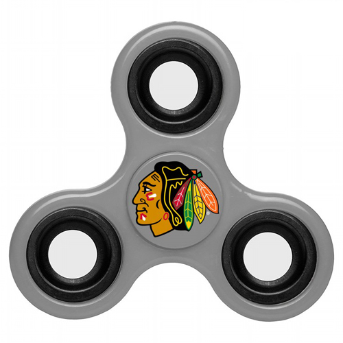 NHL Chicago Blackhawks 3 Way Fidget Spinner G108 - Gray