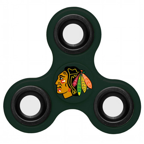 NHL Chicago Blackhawks 3 Way Fidget Spinner J108 - Green