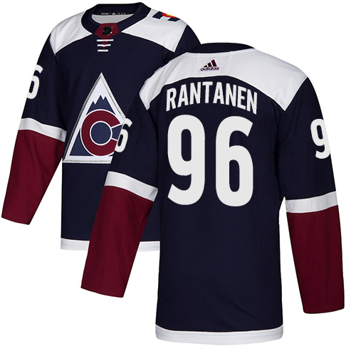 Adidas Avalanche #96 Mikko Rantanen Navy Alternate Authentic Stitched NHL Jersey - Click Image to Close