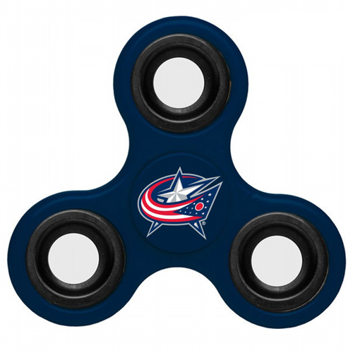 NHL Columbus Blue Jackets 3 Way Fidget Spinner B109 - Navy