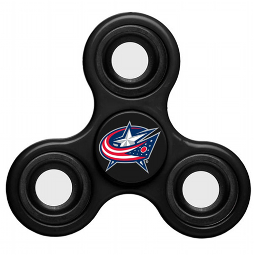 NHL Columbus Blue Jackets 3 Way Fidget Spinner C109 - Black