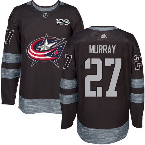 Adidas Blue Jackets #27 Ryan Murray Black 1917-2017 100th Anniversary Stitched NHL Jersey