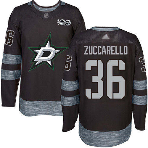 Adidas Stars #36 Mats Zuccarello Black 1917-2017 100th Anniversary Stitched NHL Jersey