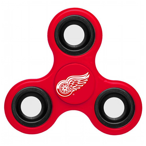 NHL Detroit Red Wings 3 Way Fidget Spinner A110 - Red - Click Image to Close