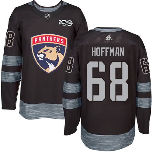 Adidas Panthers #68 Mike Hoffman Black 1917-2017 100th Anniversary Stitched NHL Jersey - Click Image to Close