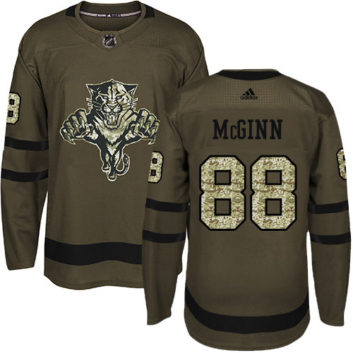 Adidas Panthers #88 Jamie McGinn Green Salute to Service Stitched NHL Jersey