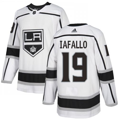 Adidas Kings #19 Alex Iafallo White Road Authentic Stitched NHL Jersey - Click Image to Close