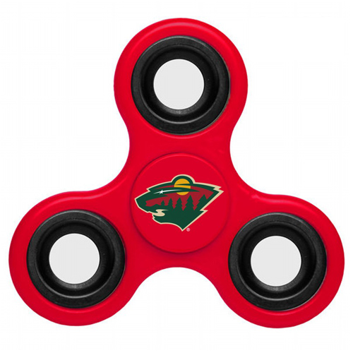 NHL Minnesota Wild 3 Way Fidget Spinner A116 - Red