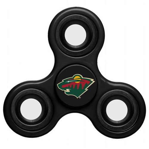 NHL Minnesota Wild 3 Way Fidget Spinner C116 - Black