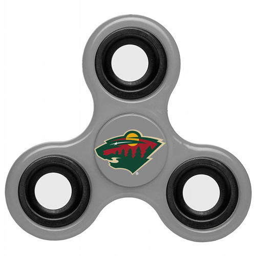 NHL Minnesota Wild 3 Way Fidget Spinner G116 - Gray