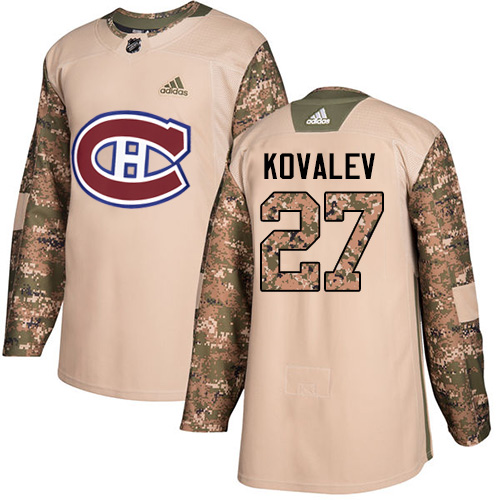 Adidas Canadiens #27 Alexei Kovalev Camo Authentic 2017 Veterans Day Stitched NHL Jersey