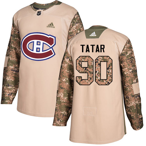 Adidas Canadiens #90 Tomas Tatar Camo Authentic 2017 Veterans Day Stitched NHL Jersey