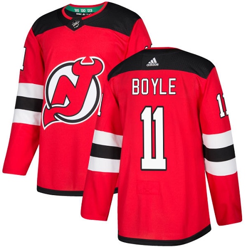 Adidas Devils #11 Brian Boyle Red Home Authentic Stitched NHL Jersey