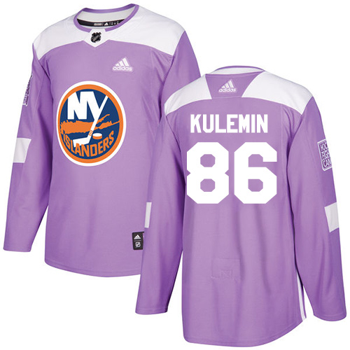 Adidas Islanders #86 Nikolay Kulemin Purple Authentic Fights Cancer Stitched NHL Jersey