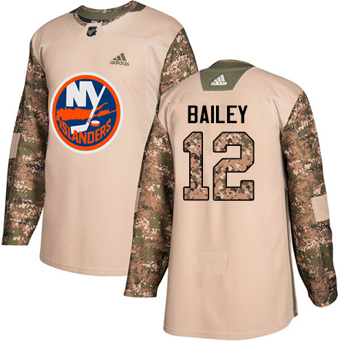 Adidas Islanders #12 Josh Bailey Camo Authentic 2017 Veterans Day Stitched NHL Jersey - Click Image to Close