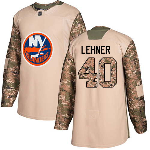 Adidas Islanders #40 Robin Lehner Camo Authentic 2017 Veterans Day Stitched NHL Jersey