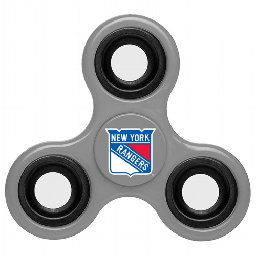 NHL New York Rangers 3 Way Fidget Spinner G95 - Gray - Click Image to Close