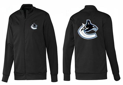 NHL Vancouver Canucks Zip Jackets Black-1 - Click Image to Close