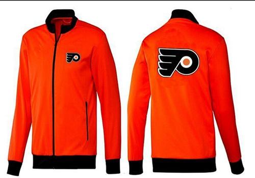 NHL Philadelphia Flyers Zip Jackets Orange - Click Image to Close