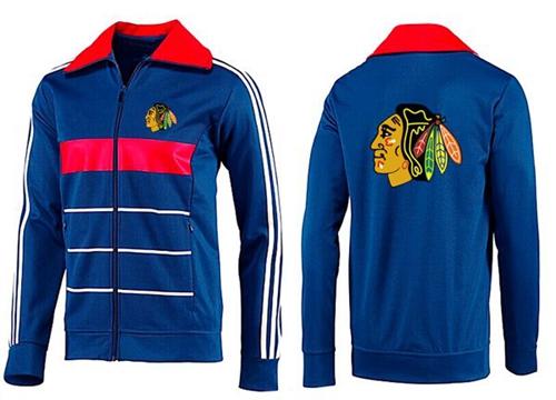 NHL Chicago Blackhawks Zip Jackets Blue-3