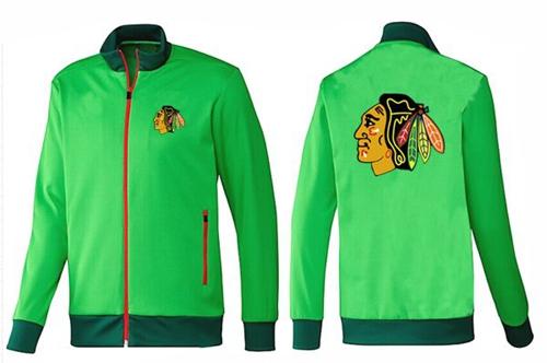 NHL Chicago Blackhawks Zip Jackets Green-1