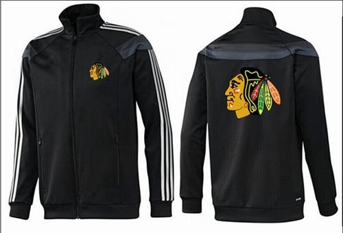 NHL Chicago Blackhawks Zip Jackets Black-2