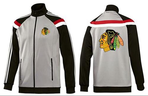 NHL Chicago Blackhawks Zip Jackets Grey