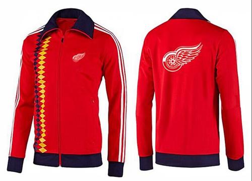 NHL Detroit Red Wings Zip Jackets Orange-2