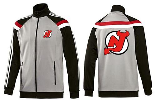 NHL New Jersey Devils Zip Jackets Grey