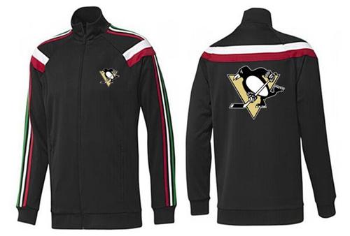 NHL Pittsburgh Penguins Zip Jackets Black-2 - Click Image to Close