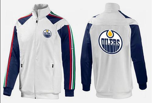 NHL Edmonton Oilers Zip Jackets White-2