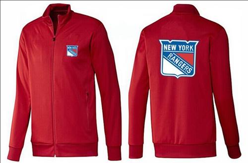 NHL New York Rangers Zip Jackets Red - Click Image to Close