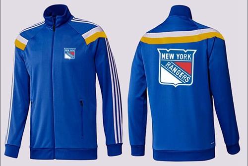 NHL New York Rangers Zip Jackets Blue-4 - Click Image to Close