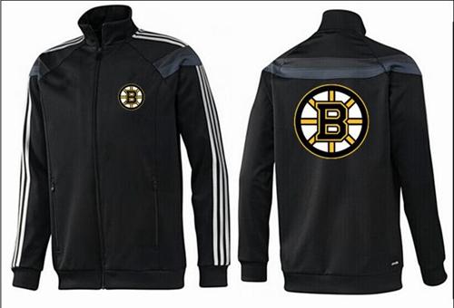 NHL Boston Bruins Zip Jackets Black-2 - Click Image to Close