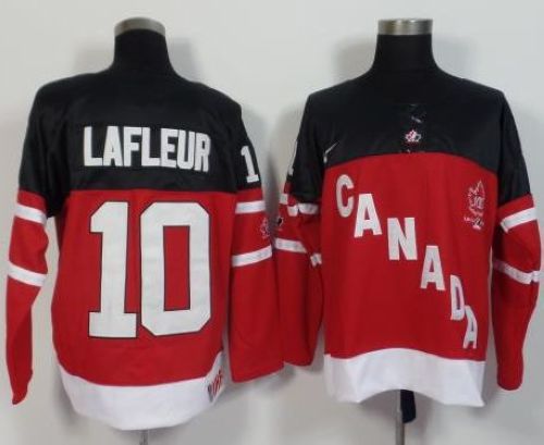 Olympic CA. #10 Guy Lafleur Red 100th Anniversary Stitched NHL Jersey