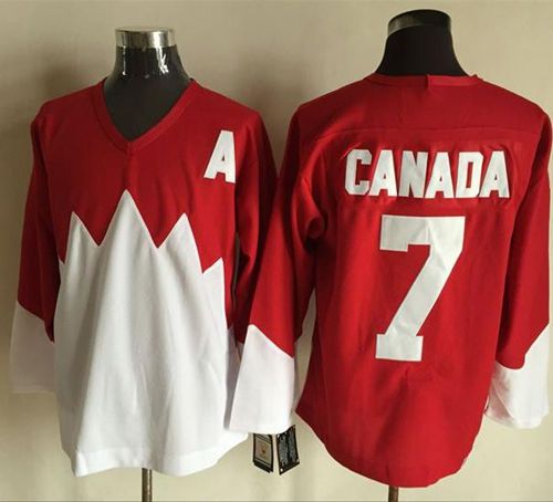 Olympic CA. #7 Canada Red/White 1972 Commemorative CCM Stitched NHL Jersey