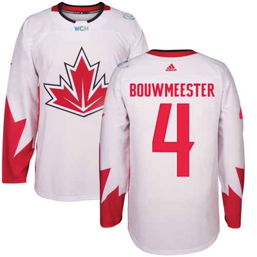 Team CA. #4 Jay Bouwmeester White 2016 World Cup Stitched NHL Jersey - Click Image to Close