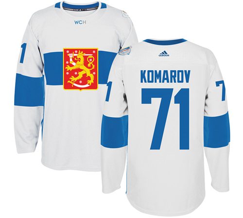 Team Finland #71 Leo Komarov White 2016 World Cup Stitched NHL Jersey - Click Image to Close