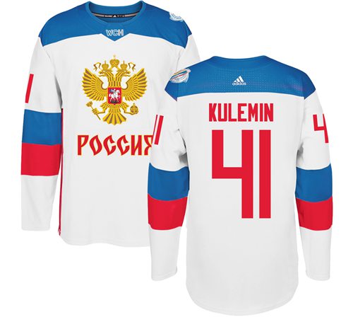 Team Russia #41 Nikolay Kulemin White 2016 World Cup Stitched NHL Jersey