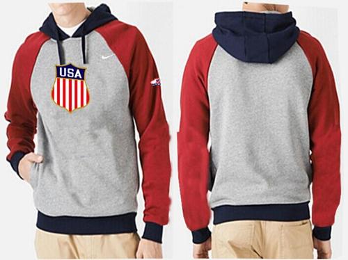 Olympic Team USA Pullover Hoodie Grey & Black