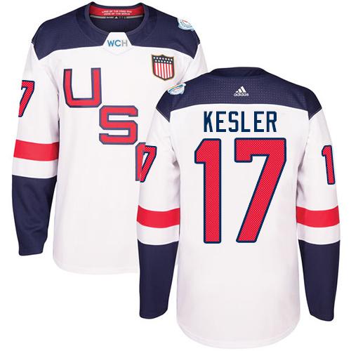 Team USA #17 Ryan Kesler White 2016 World Cup Stitched NHL Jersey - Click Image to Close