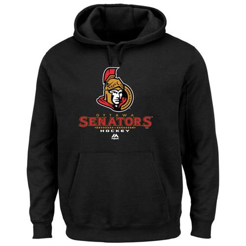 Ottawa Senators Majestic Critical Victory VIII Fleece Hoodie Black