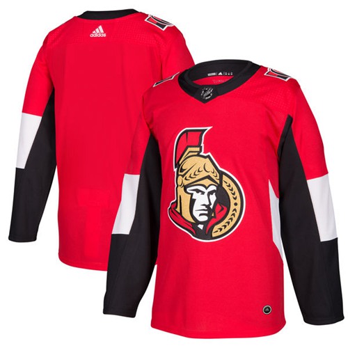 Adidas Senators Blank Red Home Authentic Stitched NHL Jersey - Click Image to Close