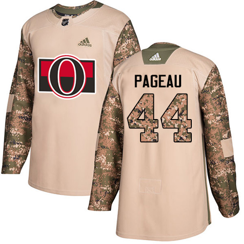 Adidas Senators #44 Jean-Gabriel Pageau Camo Authentic 2017 Veterans Day Stitched NHL Jersey - Click Image to Close