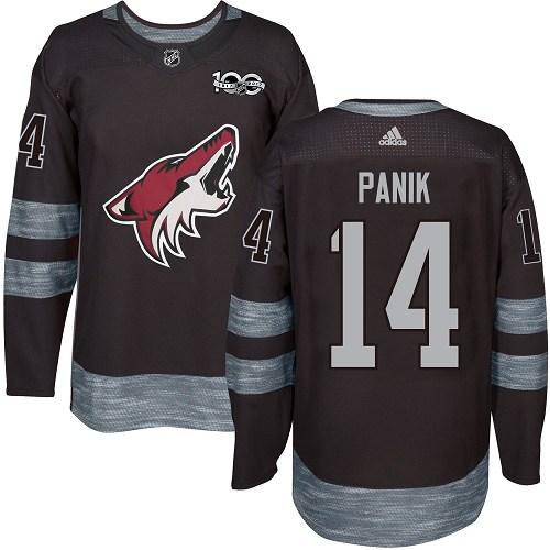 Adidas Coyotes #14 Richard Panik Black 1917-2017 100th Anniversary Stitched NHL Jersey - Click Image to Close