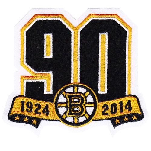 Stitched NHL Boston Bruins Team 90th Anniversary Season Logo Jersey Patch