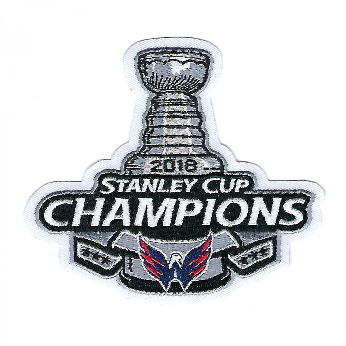 Stitched 2018 NHL Stanley Cup Final Champions Washington Capitals Commemorative Jersey Patch