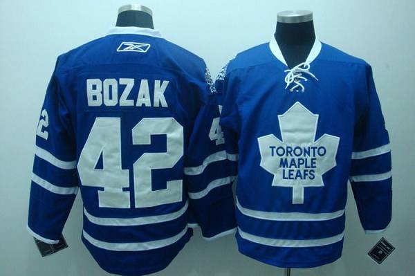 Maple Leafs #42 Tyler Bozak Stitched Blue CCM Throwback NHL Jersey