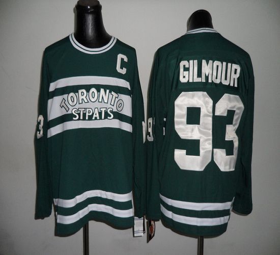 Maple Leafs CCM Throwback #93 Doug Gilmour Green Stitched NHL Jersey - Click Image to Close