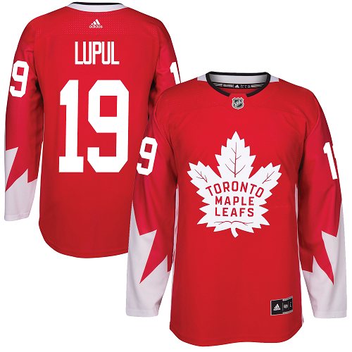 Adidas Maple Leafs #19 Joffrey Lupul Red Team Canada Authentic Stitched NHL Jersey - Click Image to Close